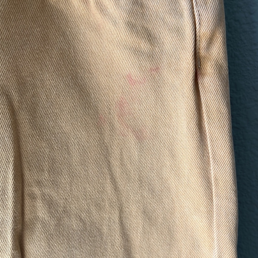 Monki EU brand jeans, women size 12, yellowish tan color, unfortunate st… - Picture 8 of 12